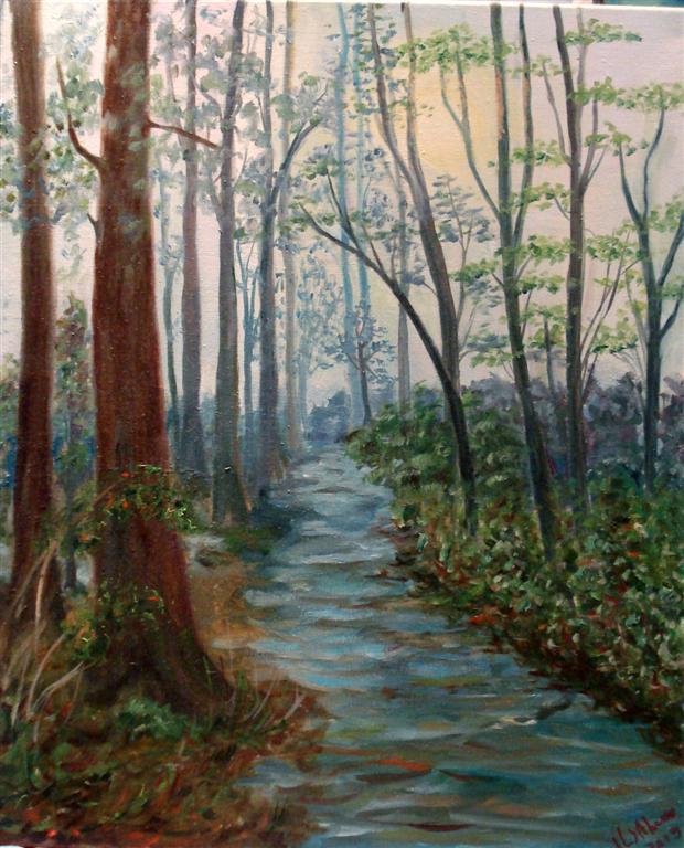 Amanecer en el bosque