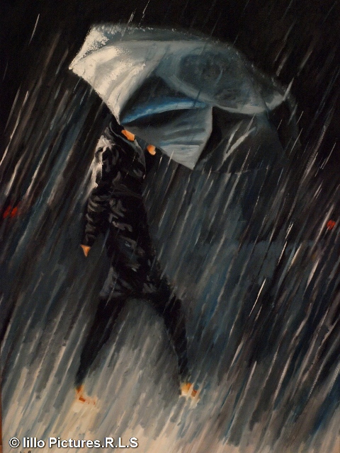 Caminando bajo la lluvia