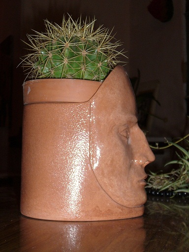 Maceta con rostro