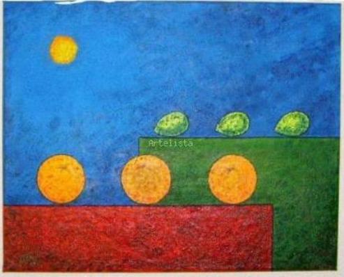 Naranjas y limones con sol