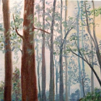 Amanecer en el bosque