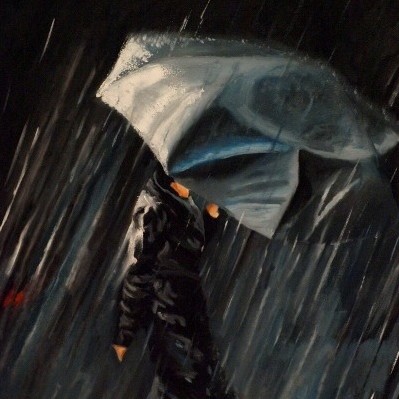 Caminando bajo la lluvia