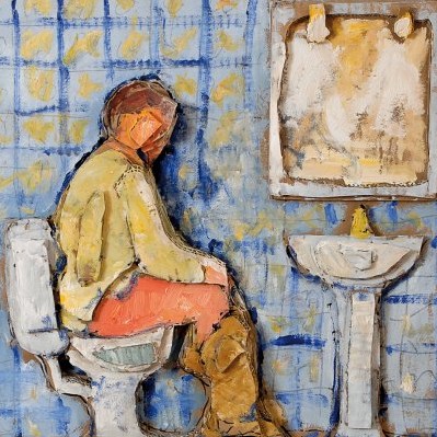En el baño