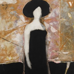 Mujer de vestido negro